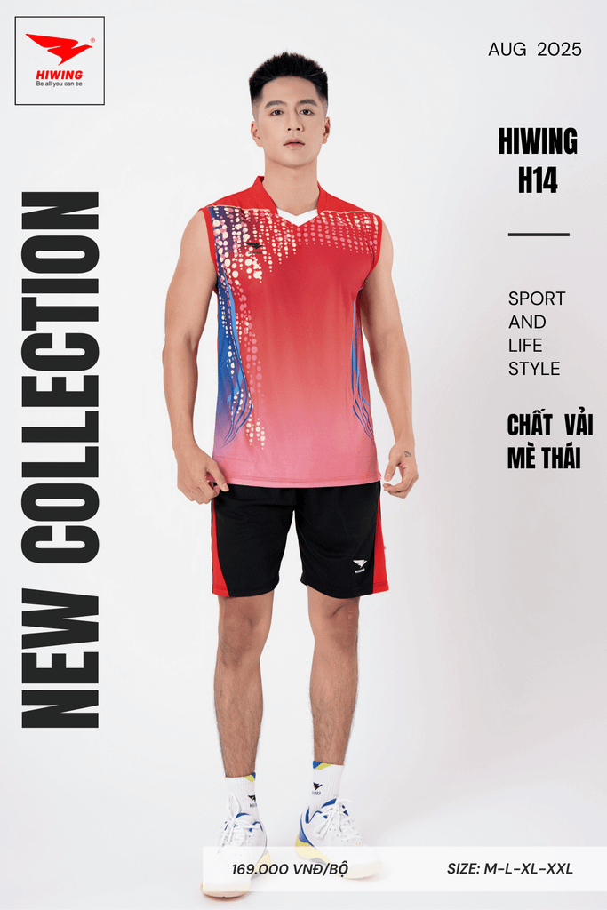 Áo Bóng Chuyền Hiwing H14 - Màu Đỏ