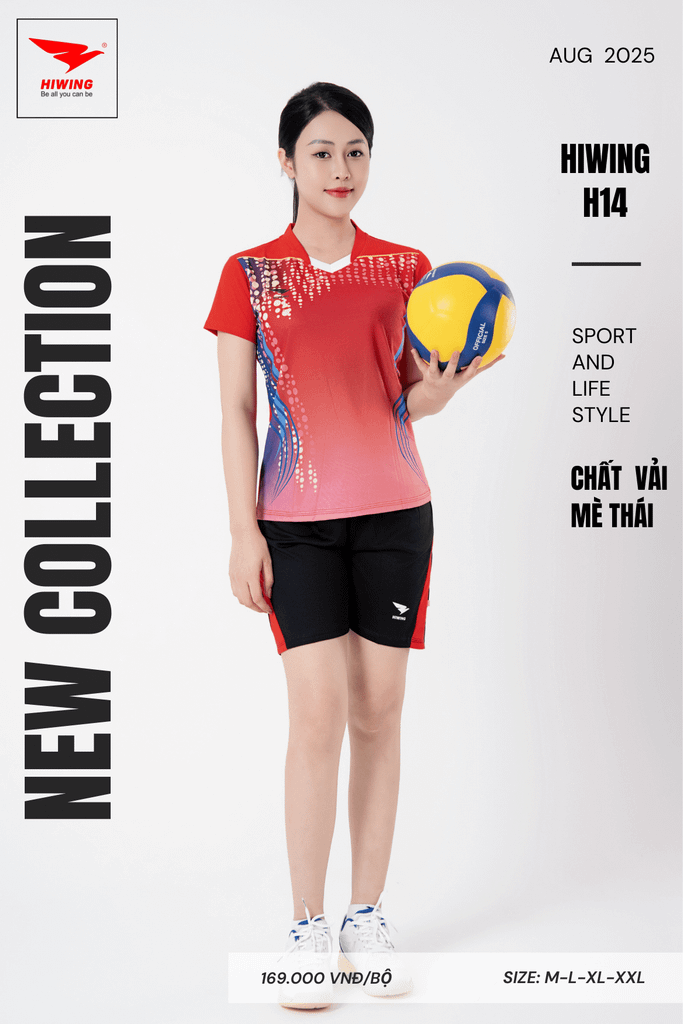 Áo Bóng Chuyền Hiwing H14 - Màu Đỏ