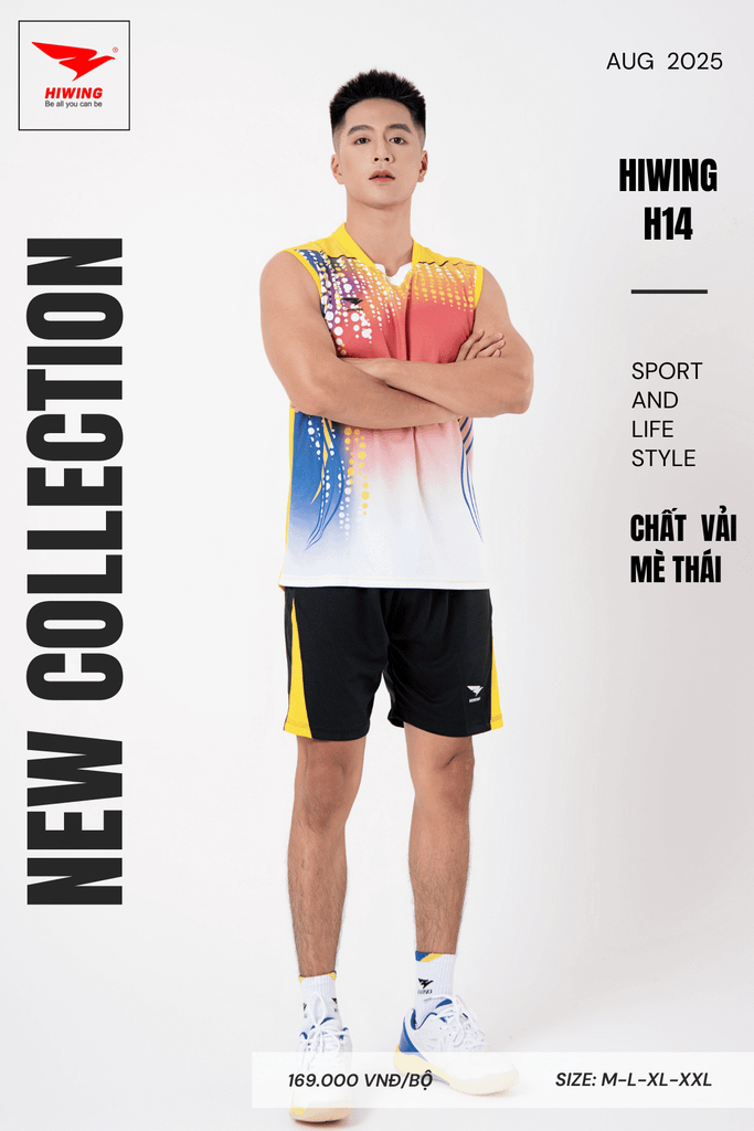 Áo Bóng Chuyền Hiwing H14 - Màu Vàng