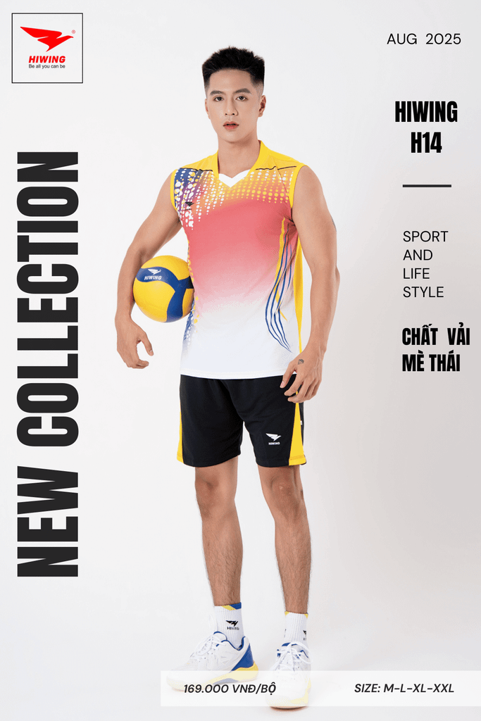 Áo Bóng Chuyền Hiwing H14 - Màu Xanh