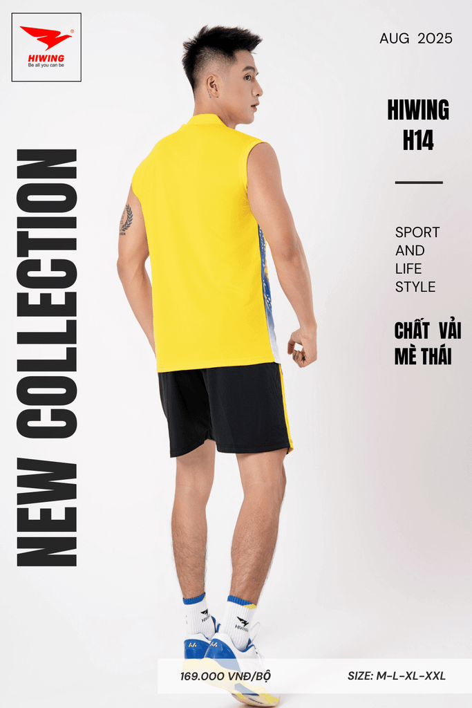 Áo Bóng Chuyền Hiwing H14 - Màu Vàng