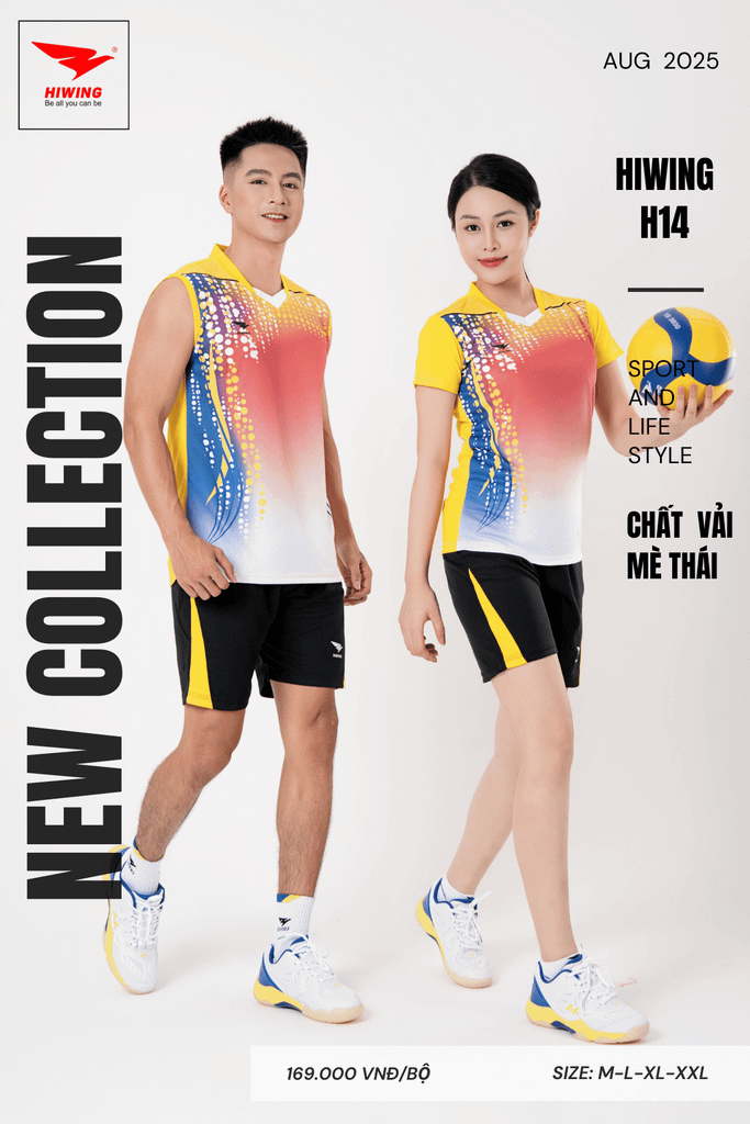 Áo Bóng Chuyền Hiwing H14 - Màu Vàng