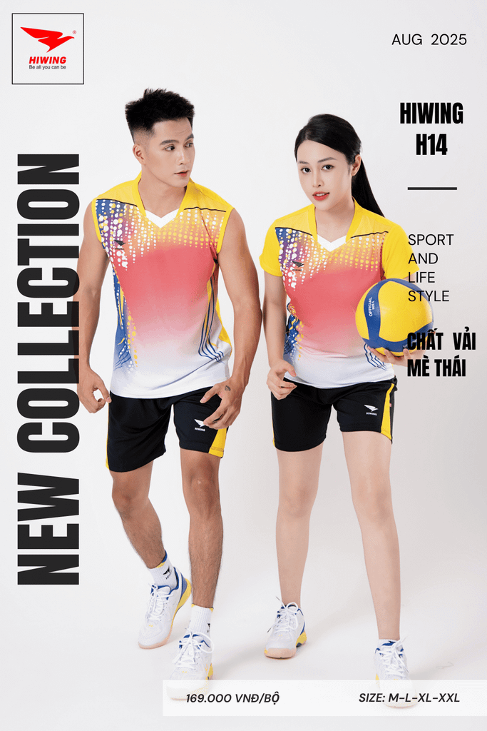 Áo Bóng Chuyền Hiwing H14 - Màu Vàng