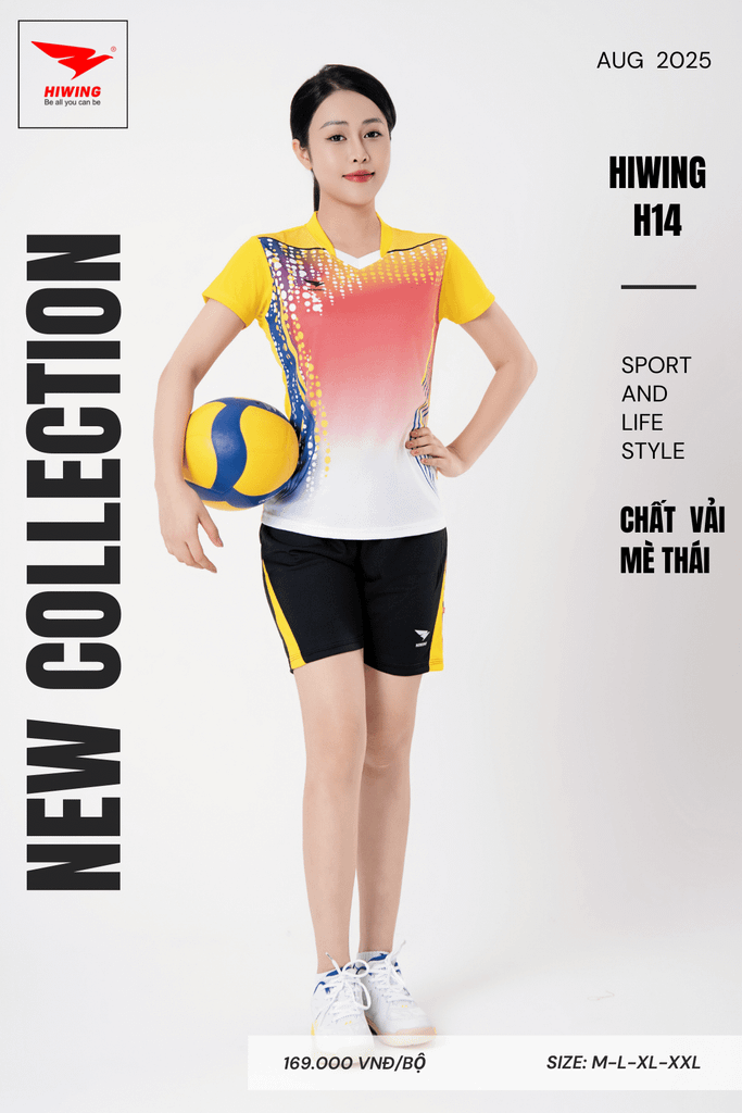 Áo Bóng Chuyền Hiwing H14 - Màu Xanh