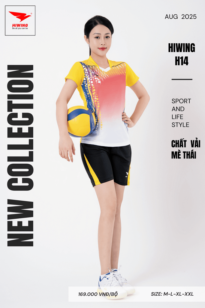 Áo Bóng Chuyền Hiwing H14 - Màu Vàng