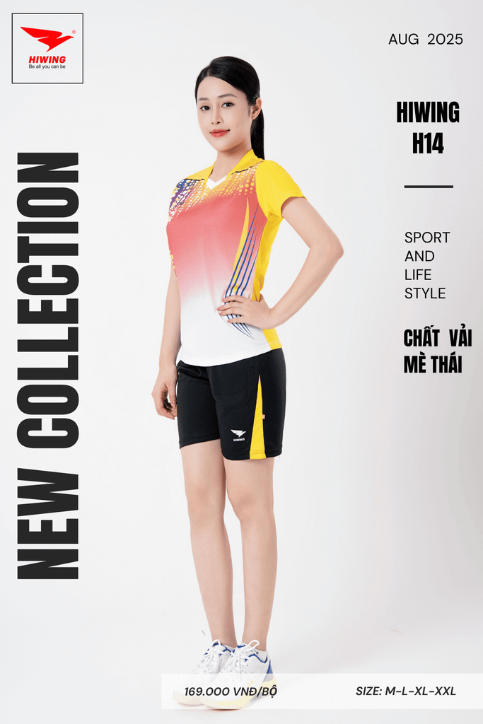 Áo Bóng Chuyền Hiwing H14 - Màu Vàng