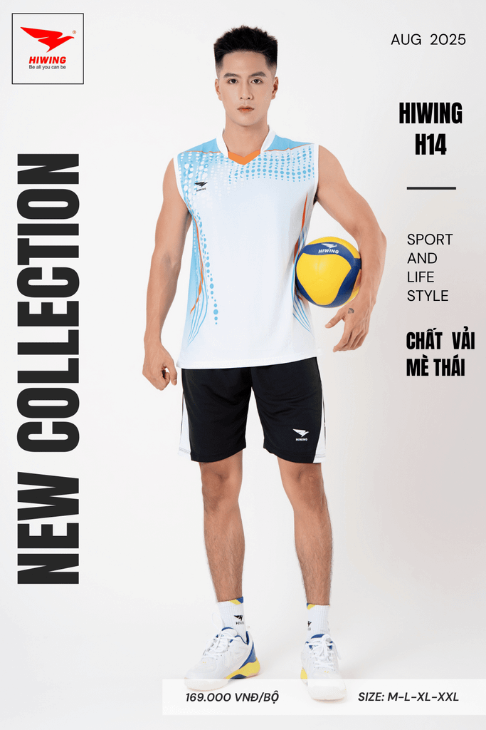 Áo Bóng Chuyền Hiwing H14 - Màu Trắng