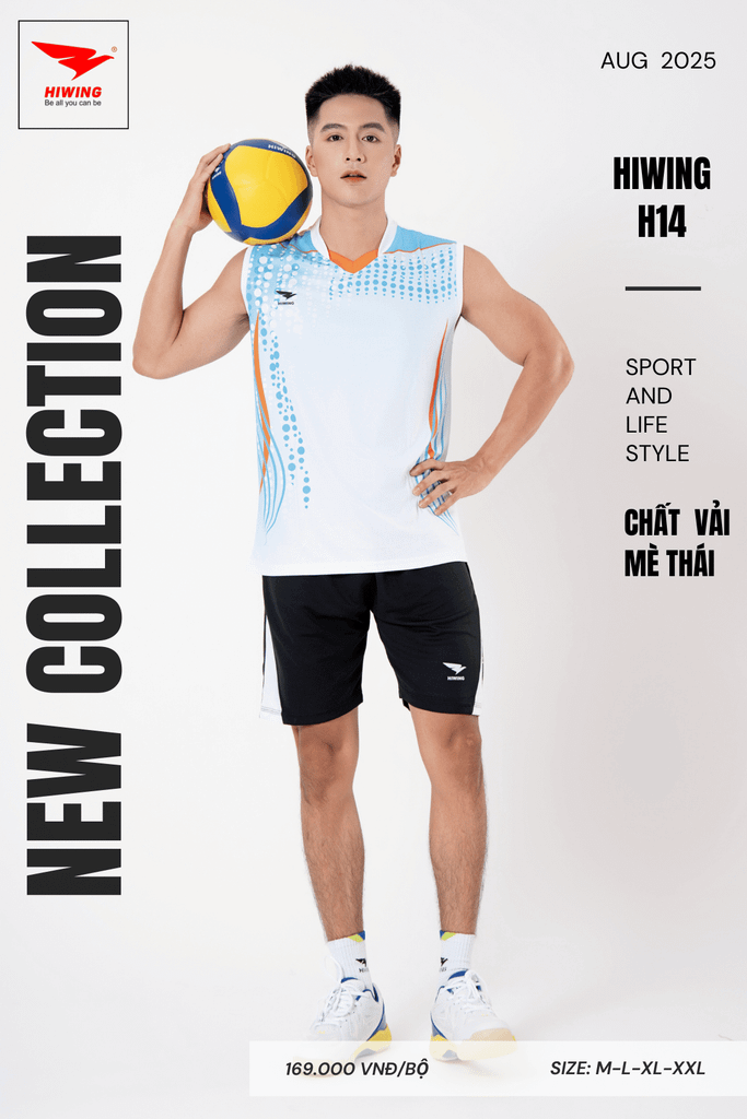 Áo Bóng Chuyền Hiwing H14 - Màu Trắng