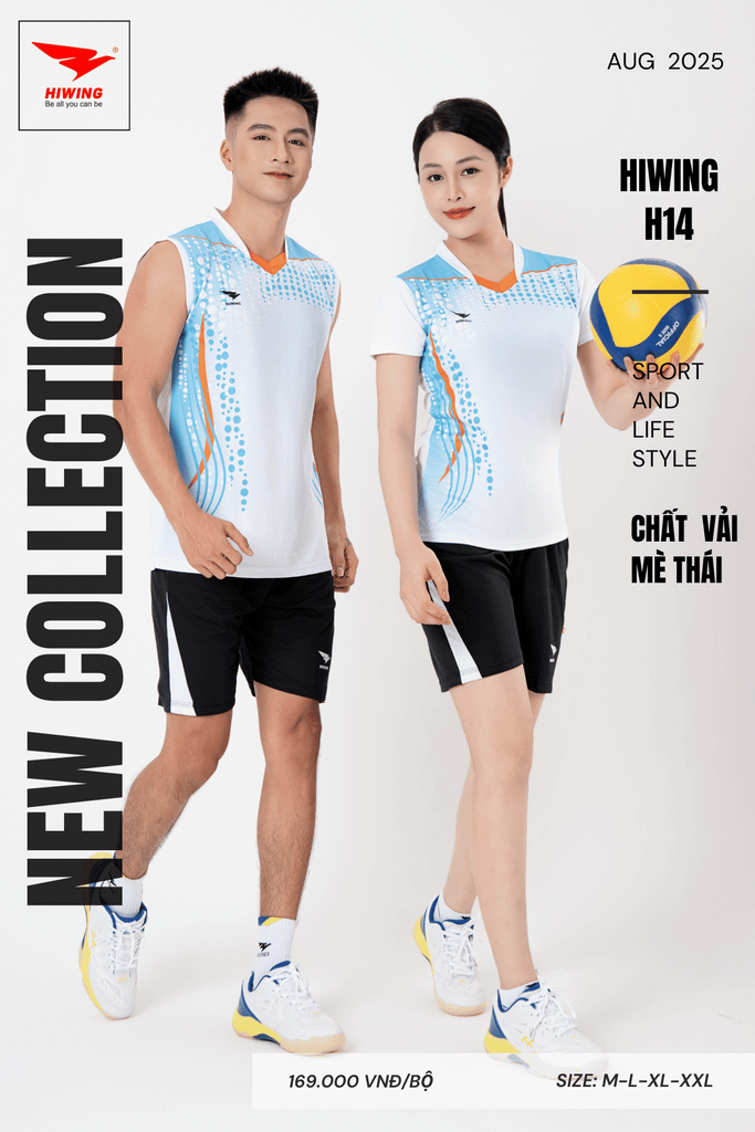 Áo Bóng Chuyền Hiwing H14 - Màu Trắng