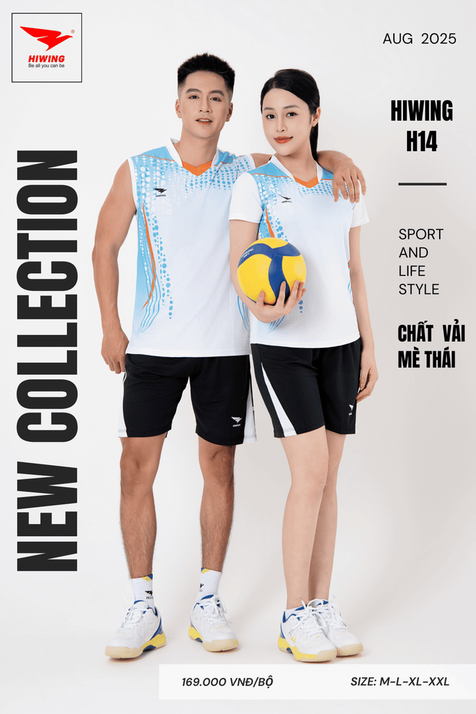 Áo Bóng Chuyền Hiwing H14 - Màu Trắng