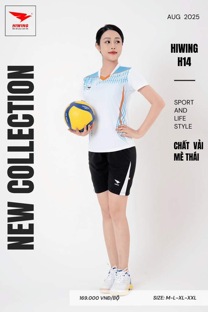 Áo Bóng Chuyền Hiwing H14 - Màu Trắng