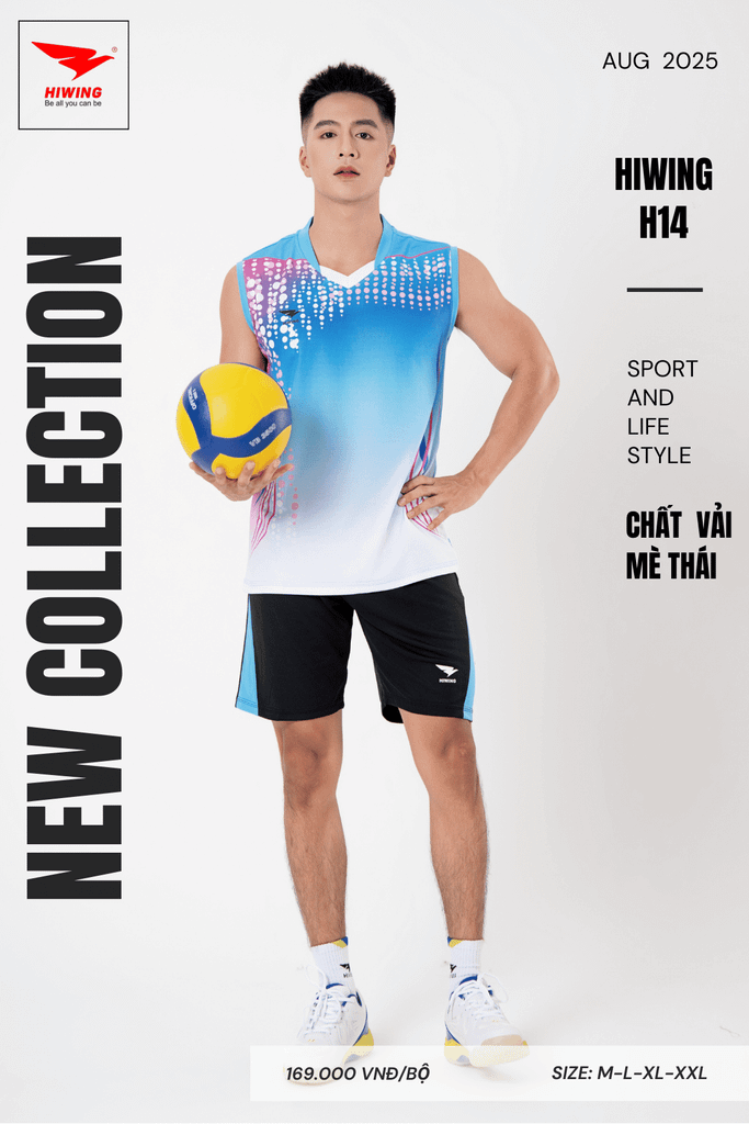 Áo Bóng Chuyền Hiwing H14 - Màu Trắng