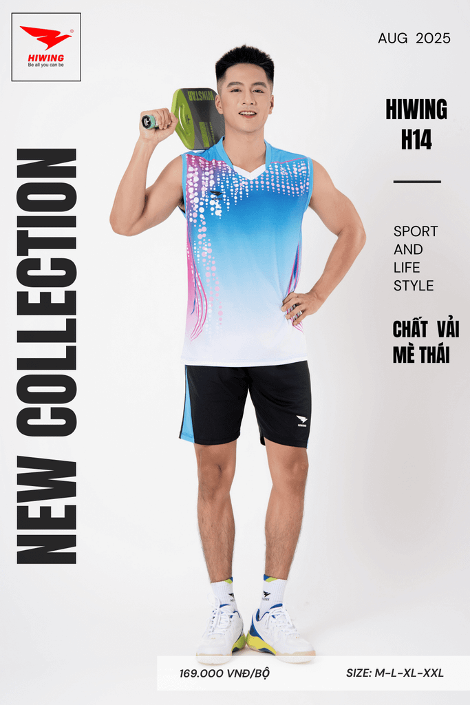 Áo Bóng Chuyền Hiwing H14 - Màu Xanh