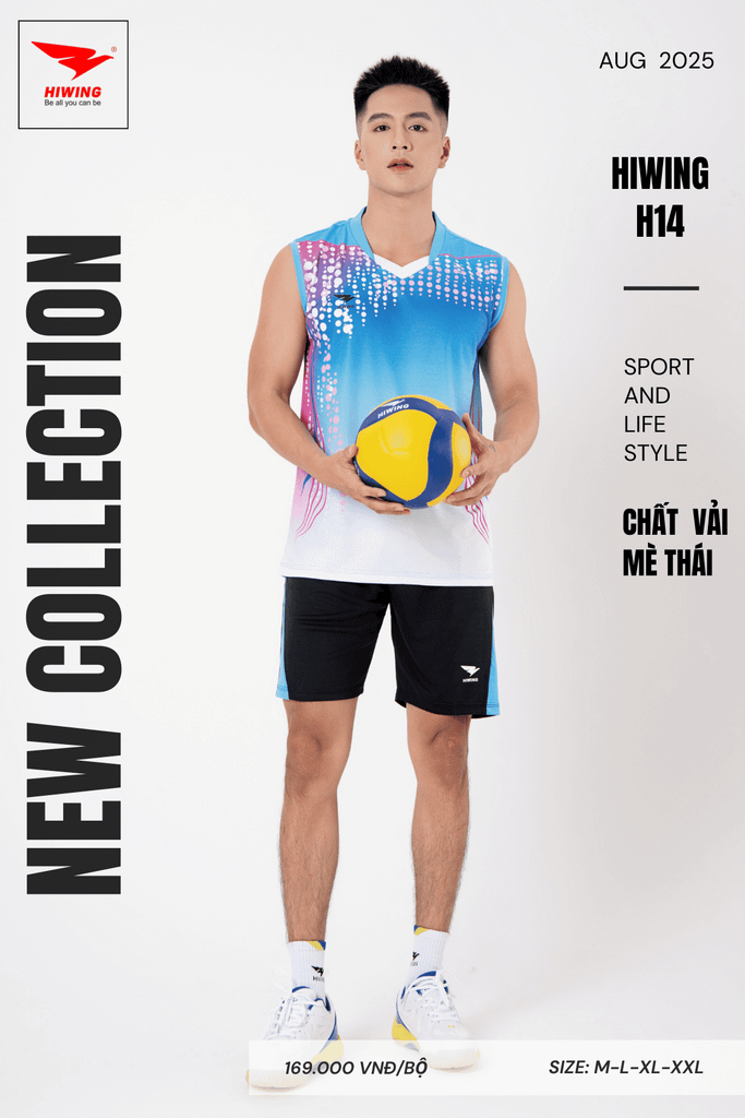 Áo Bóng Chuyền Hiwing H14 - Màu Đỏ