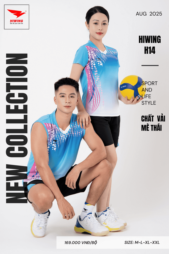 Áo Bóng Chuyền Hiwing H14 - Màu Xanh