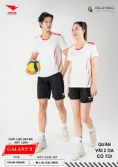 Áo Bóng Chuyền Nam Nữ Hiwing Galaxy 2 Màu Trắng Mới Nhất 2026