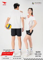 Áo Bóng Chuyền Nam Nữ Hiwing Galaxy 2 Màu Trắng Mới Nhất 2026