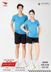 Áo Bóng Chuyền Nam Nữ Hiwing Galaxy 2 Màu Xanh Da Mới Nhất 2026