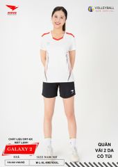 Áo Bóng Chuyền Nam Nữ Hiwing Galaxy 2 Màu Trắng Mới Nhất 2026