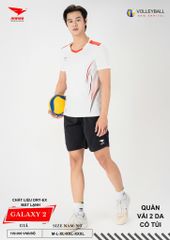 Áo Bóng Chuyền Nam Nữ Hiwing Galaxy 2 Màu Trắng Mới Nhất 2026