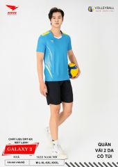 Áo Bóng Chuyền Nam Nữ Hiwing Galaxy 2 Màu Xanh Da Mới Nhất 2026
