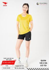 Áo Bóng Chuyền Nam Nữ Hiwing Galaxy 2 Màu Vàng Mới Nhất 2026