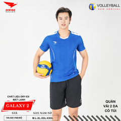 Áo Bóng Chuyền Nam Nữ Hiwing Galaxy 2 Màu Xanh Dương Mới Nhất 2026