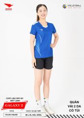Áo Bóng Chuyền Nam Nữ Hiwing Galaxy 2 Màu Xanh Dương Mới Nhất 2026