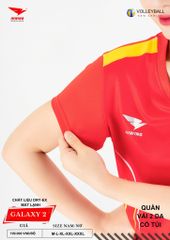 Áo Bóng Chuyền Nam Nữ Hiwing Galaxy 2 Màu Đỏ Mới Nhất 2026