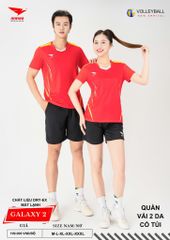 Áo Bóng Chuyền Nam Nữ Hiwing Galaxy 2 Màu Đỏ Mới Nhất 2026