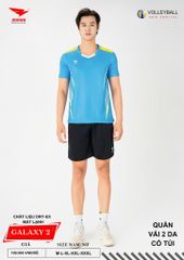 Áo Bóng Chuyền Nam Nữ Hiwing Galaxy 2 Màu Xanh Da Mới Nhất 2026