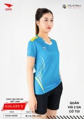 Áo Bóng Chuyền Nam Nữ Hiwing Galaxy 2 Màu Xanh Da Mới Nhất 2026