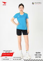 Áo Bóng Chuyền Nam Nữ Hiwing Galaxy 2 Màu Xanh Da Mới Nhất 2026
