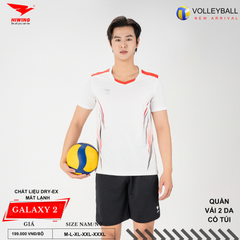 Áo Bóng Chuyền Nam Nữ Hiwing Galaxy 2 Màu Xanh Dương Mới Nhất 2026