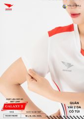 Áo Bóng Chuyền Nam Nữ Hiwing Galaxy 2 Màu Trắng Mới Nhất 2026