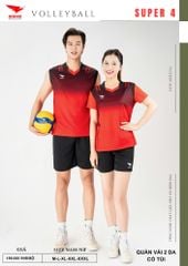 Áo Bóng Chuyền Hiwing Super 4 Nam Nữ Màu Đỏ New 2026