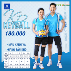 Áo Bóng Chuyền Keyball K12 - Màu Xanh