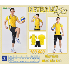 Áo Bóng Chuyền Keyball K12 - Màu Vàng