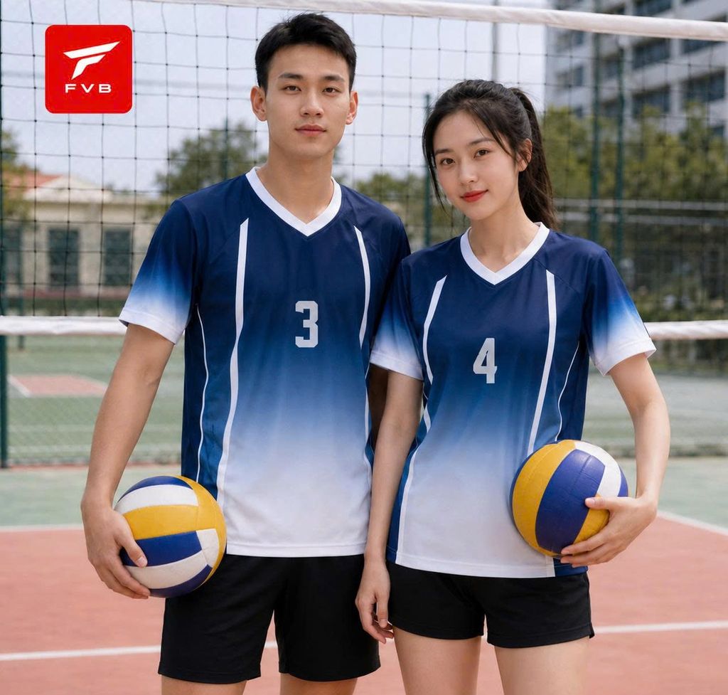 Áo Bóng Chuyển Nam Nữ FVB 3 Chính Hãng