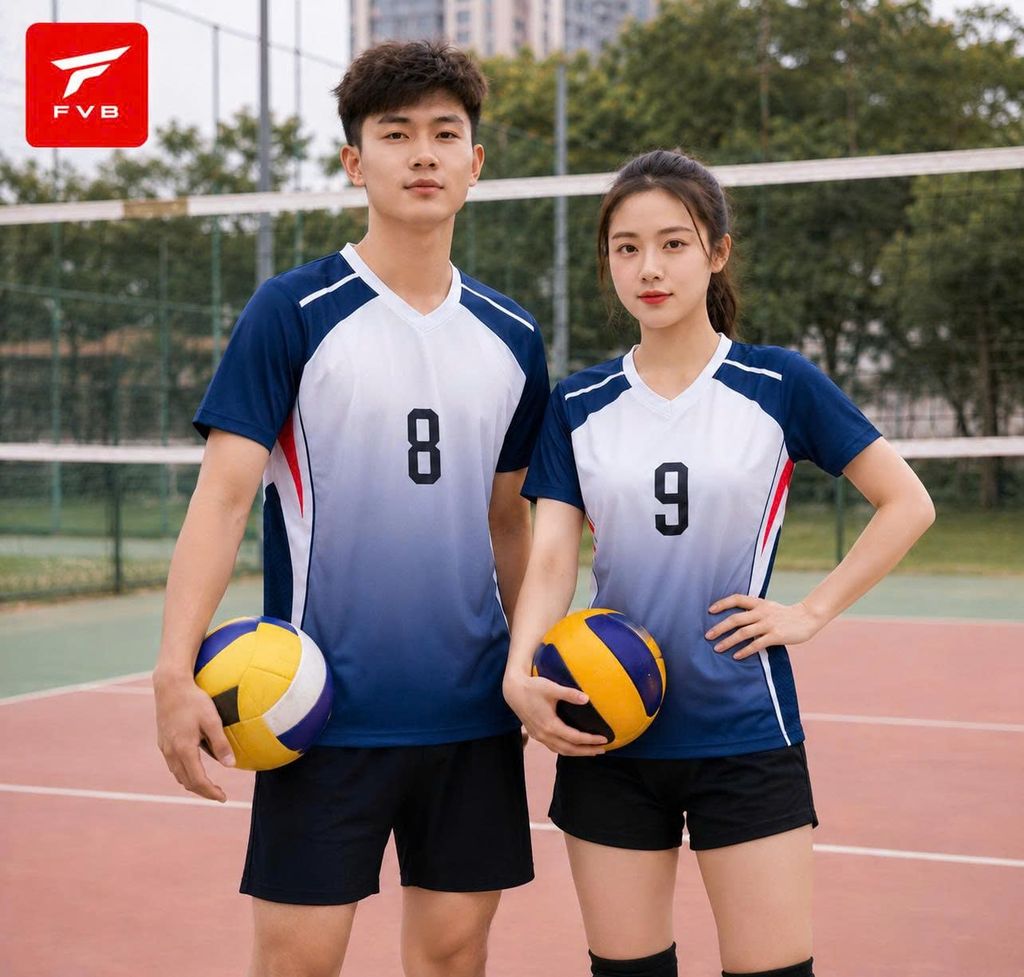 Áo Bóng Chuyển Nam Nữ FVB 5 Chính Hãng