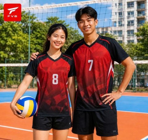 Áo Bóng Chuyển Nam Nữ FVB 6 Chính Hãng