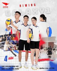 Áo Bóng Chuyền , Pickleball Hiwing Galaxy 1 - Màu Trắng