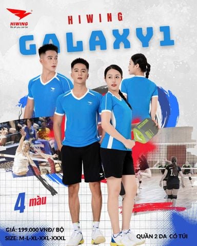 Áo Bóng Chuyền , Pickleball Hiwing Galaxy 1 - Màu Xanh