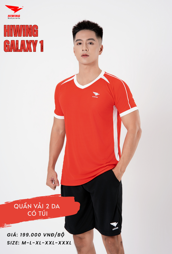 Áo Bóng Chuyền , Pickleball Hiwing Galaxy 1 - Màu Đỏ