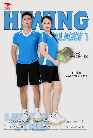 Áo Bóng Chuyền , Pickleball Hiwing Galaxy 1 - Màu Trắng