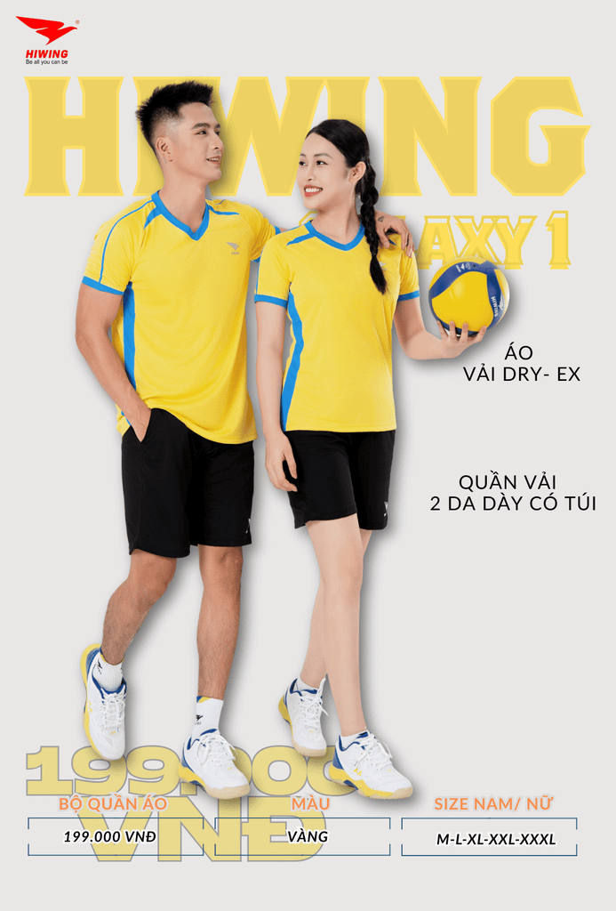 Áo Bóng Chuyền , Pickleball Hiwing Galaxy 1 - Màu Đỏ
