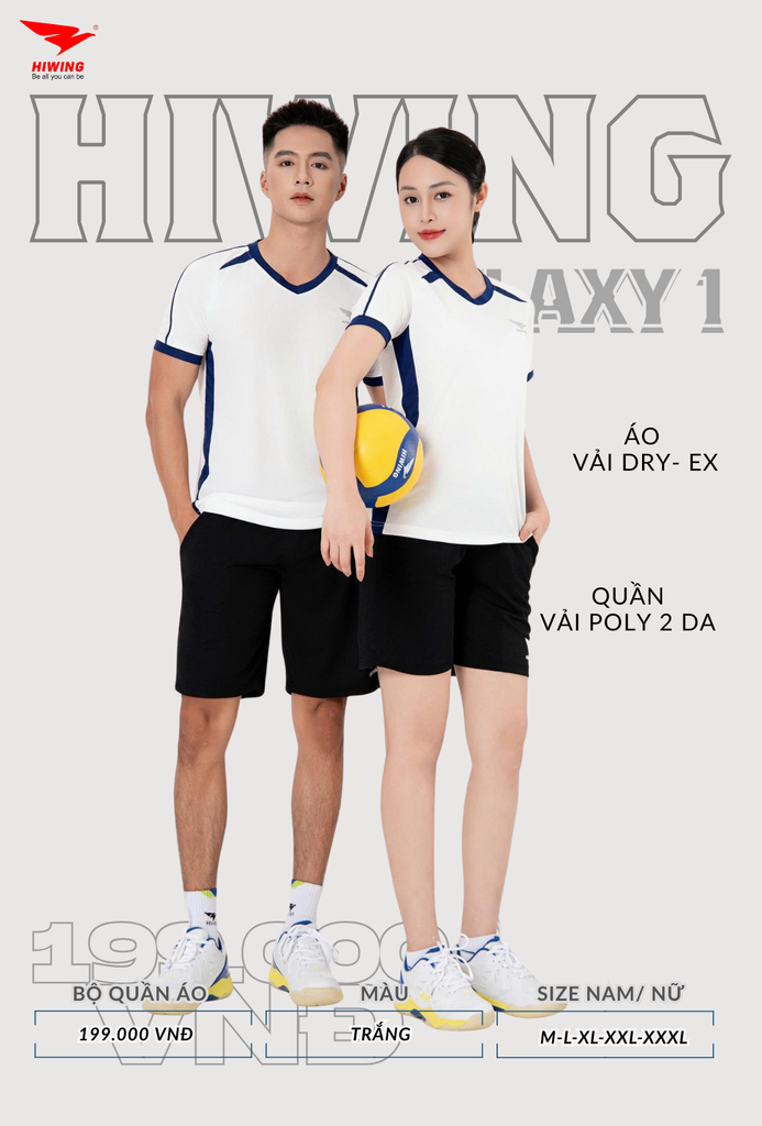 Áo Bóng Chuyền , Pickleball Hiwing Galaxy 1 - Màu Vàng
