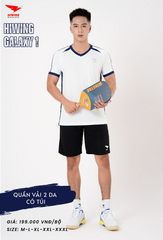Áo Bóng Chuyền , Pickleball Hiwing Galaxy 1 - Màu Trắng
