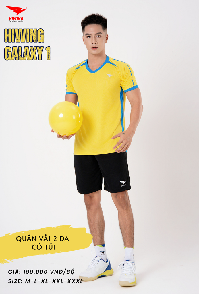 Áo Bóng Chuyền , Pickleball Hiwing Galaxy 1 - Màu Vàng