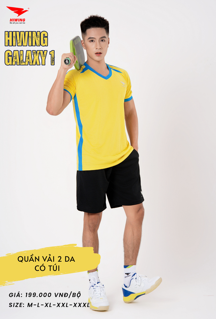 Áo Bóng Chuyền , Pickleball Hiwing Galaxy 1 - Màu Vàng